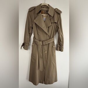 Carson Pirie Scott & Co. Chicago Tan Trench Coat, Sz. 10